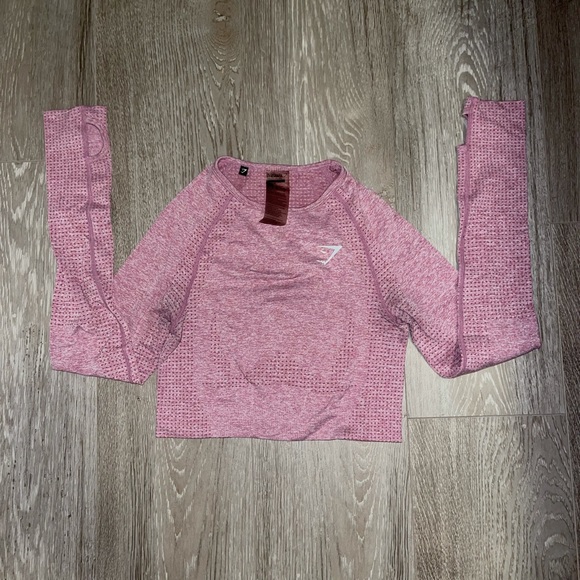 GYMSHARK VITAL SEAMLESS LONG SLEEVE CROP TOP - Picture 3 of 4